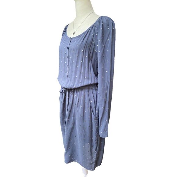 REBECCA Taylor Dot Cinched Waist Dress - Picture 3 of 14